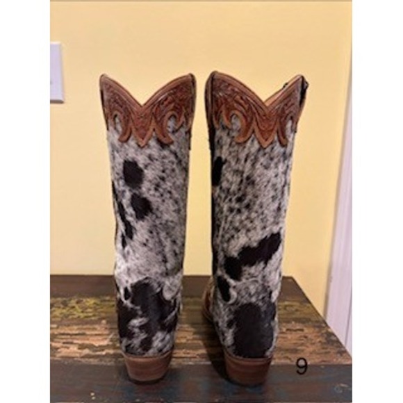 Myra Bag Adelaide Hair On Hide Tooled Leather Western Cowboy Boots Size 9 NWT - Picture 8 of 10